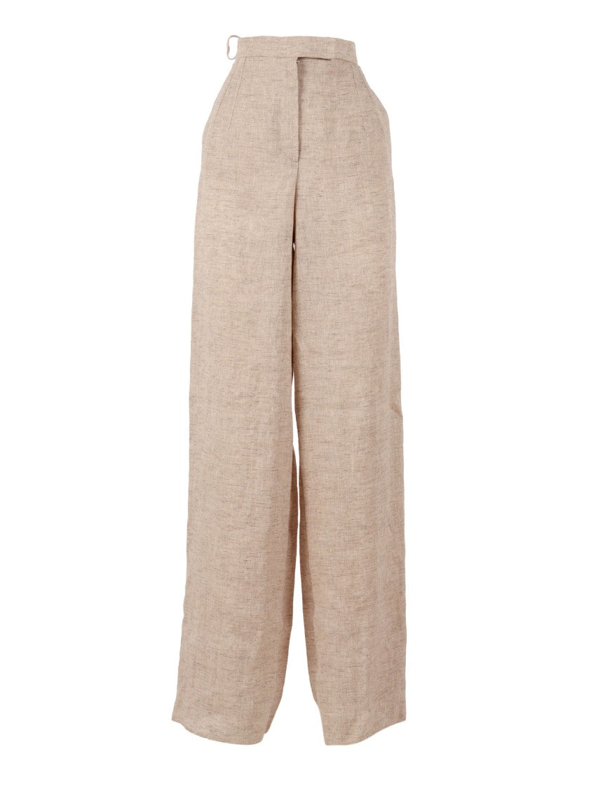 Emporio Armani High Waisted Straight-Leg Pants