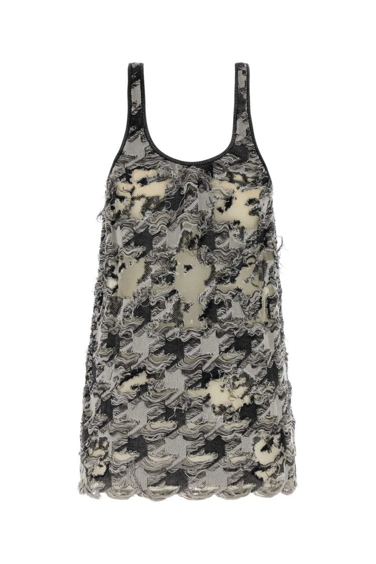 Diesel Multicolor Cotton Blend Mini Dress