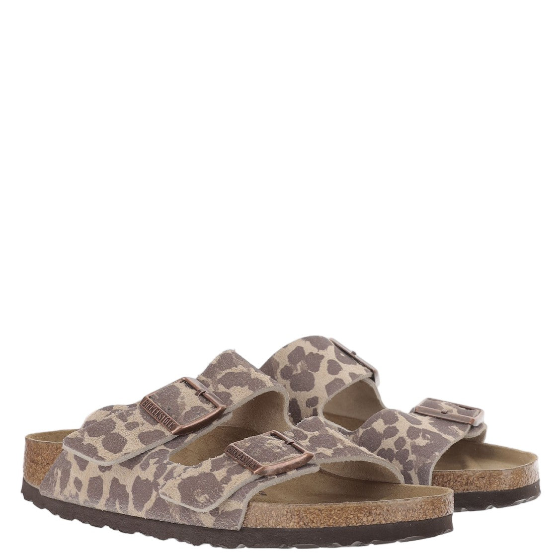 Birkenstock Versatile Slip-On Sandals With Animal Print And Adjustable Straps