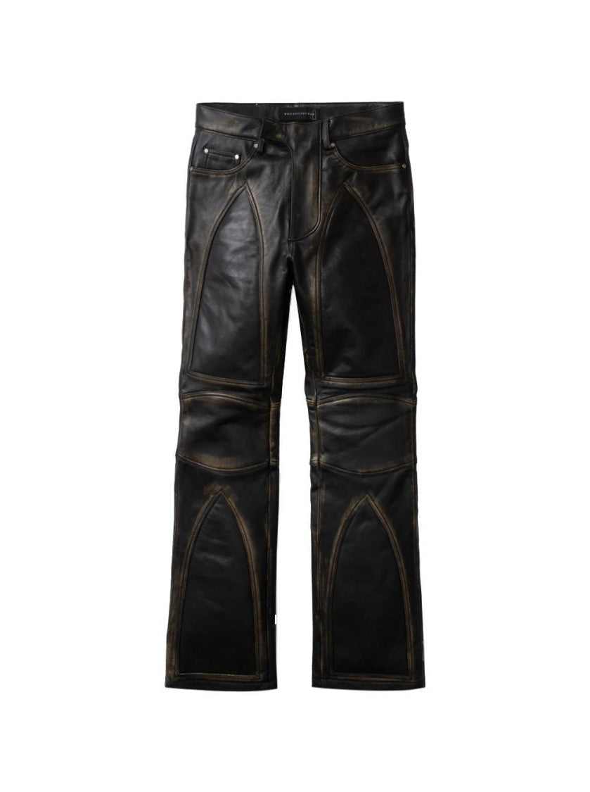 Who Decides War Rub Off Moto Pants - Coal
