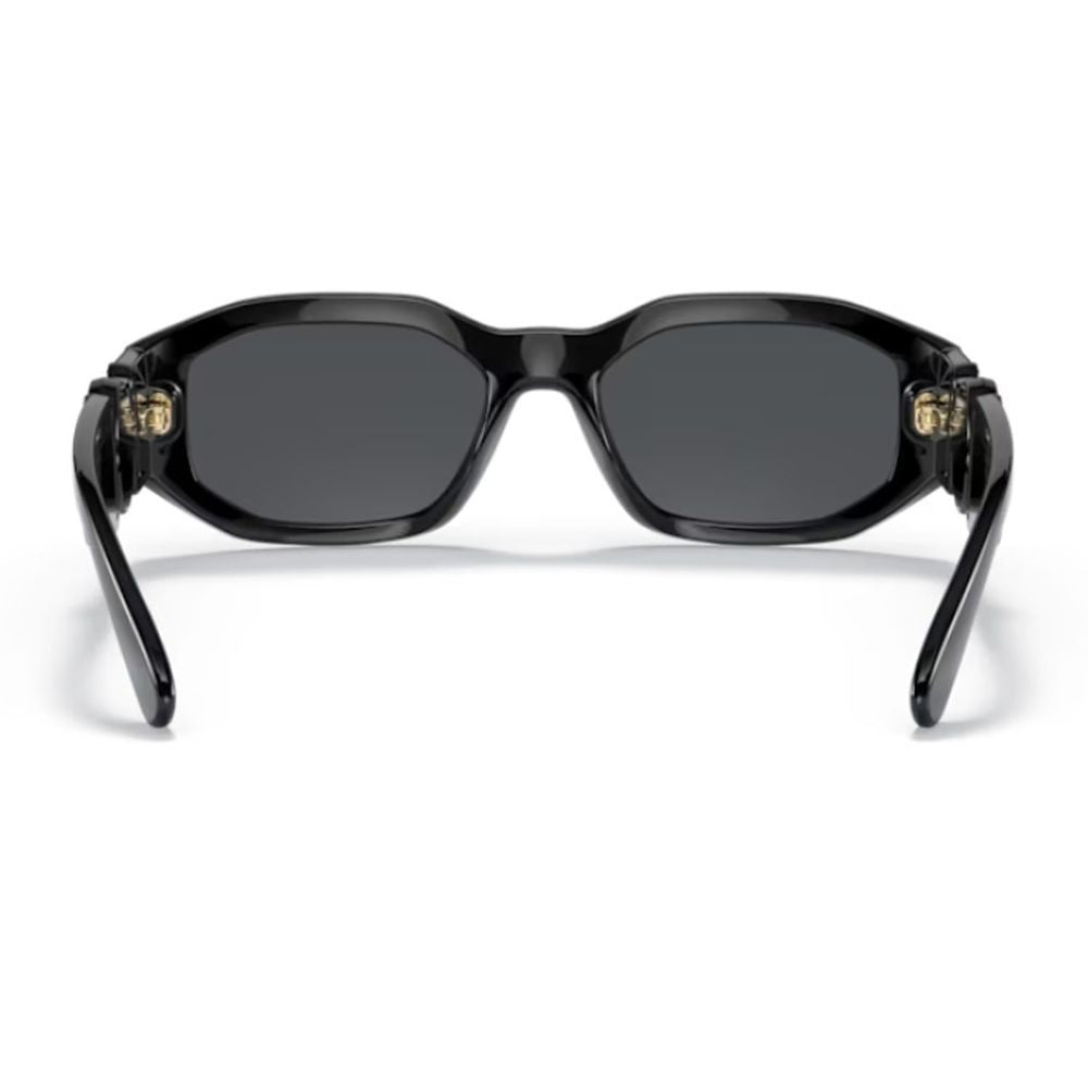 Versace 0Ve4361 Medusa Biggie Bold Black Acetate Rectangular Sunglasses