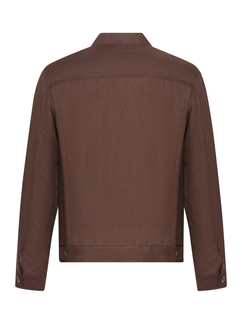 Franzese Collection Saharan Jacket In Breathable Irish Linen