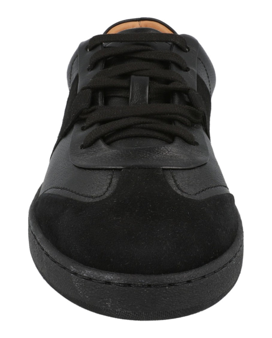 Ferragamo Garda Suede & Leather Sneakers