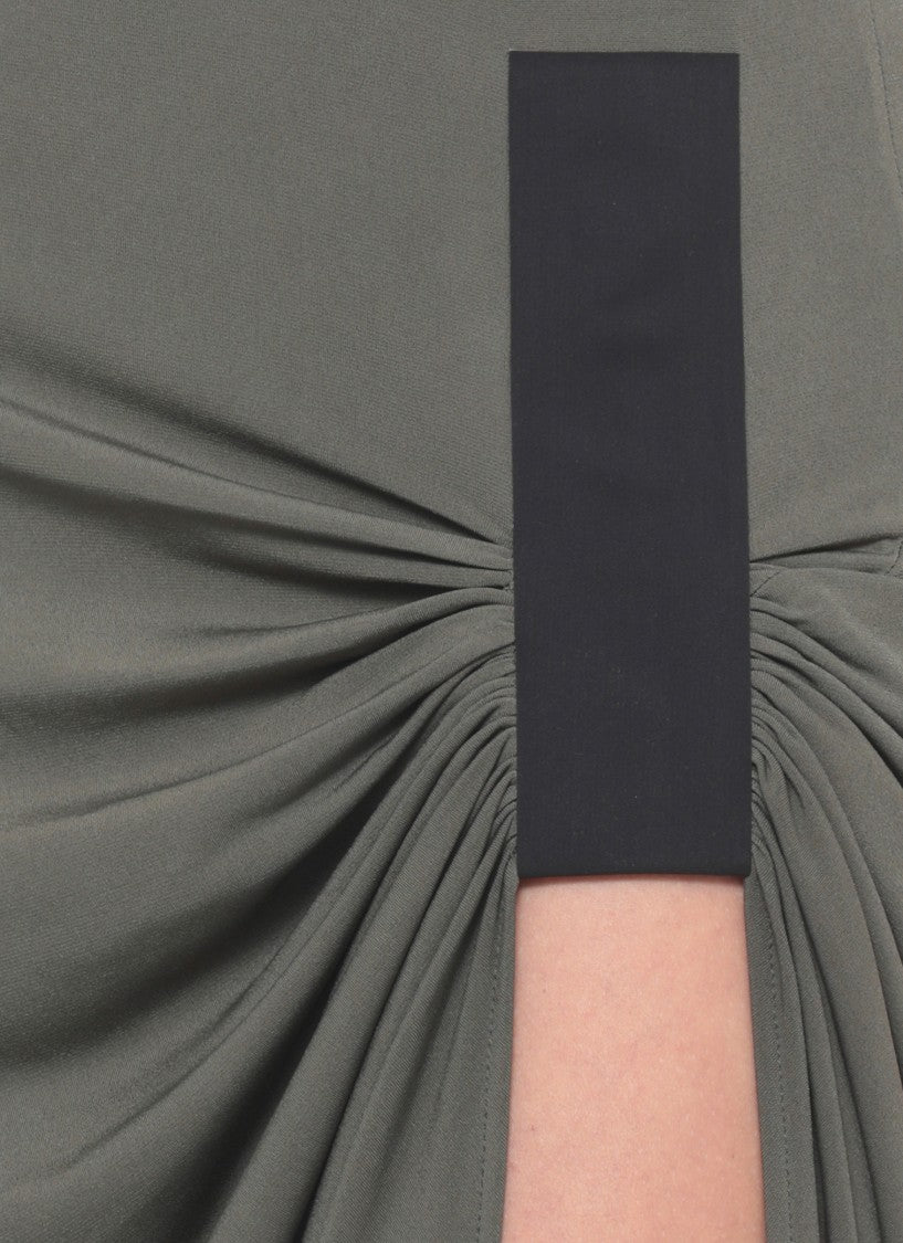 Coperni Suspended Maxi Dress With Contrasting Fabric Inserts