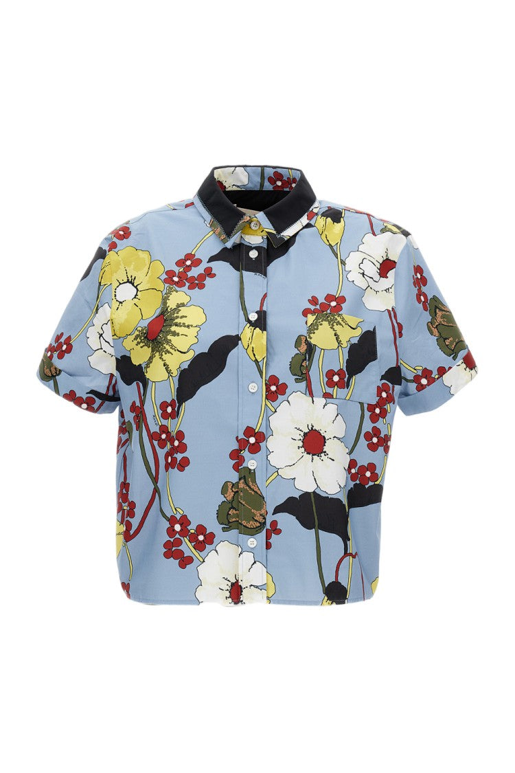 Marni Poplin Floral Printed Shirt