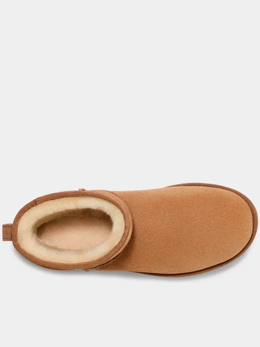 Ugg Ankle-Height Soft Suede Boot With Textured Sole