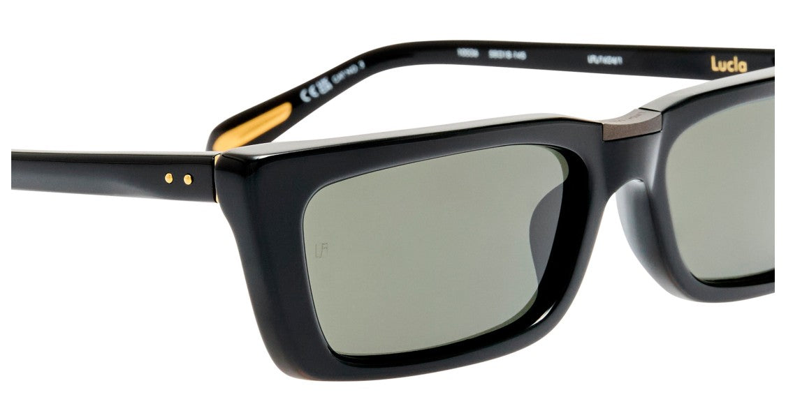 Linda Farrow Lfl Oversized Square Frame Sunglasses With Glossy Finish
