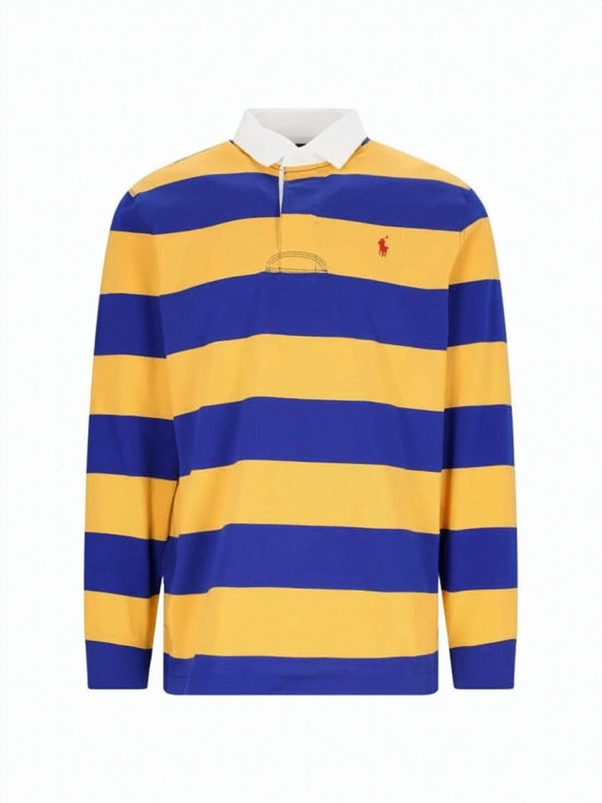 Polo Ralph Lauren Long-Sleeve Rugby Shirt With Bold Horizontal Stripes