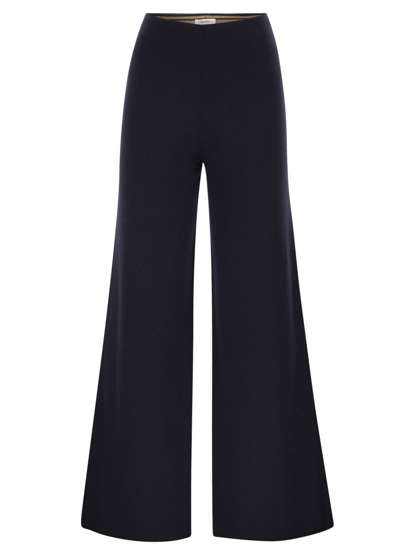 Max Mara Mxpstrillo - Viscose Crêpe Knit Trousers