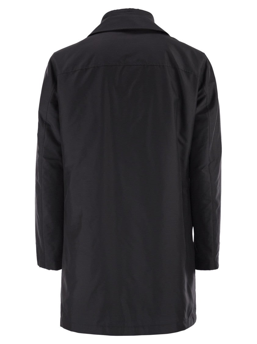 Fay Morning Coat In Technical Poplin