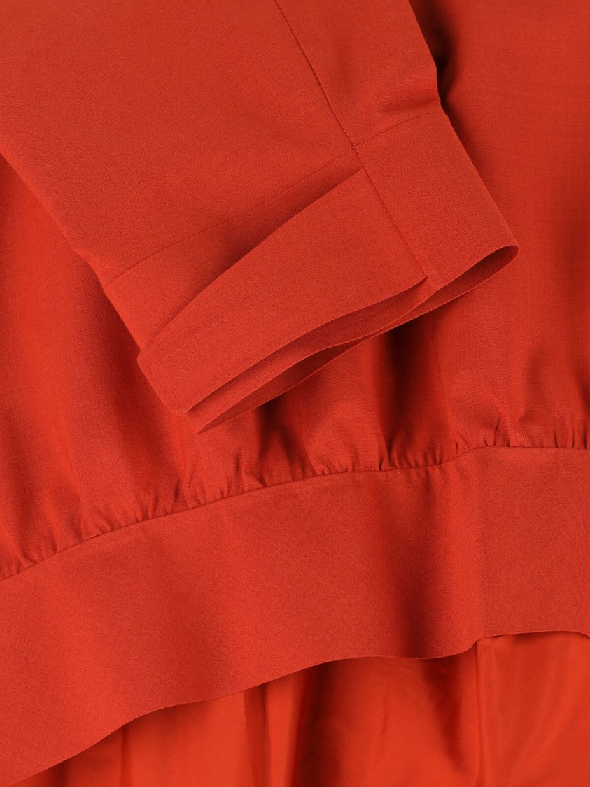 Lacoste Orange Technical Taffeta Popover Logo Jacket