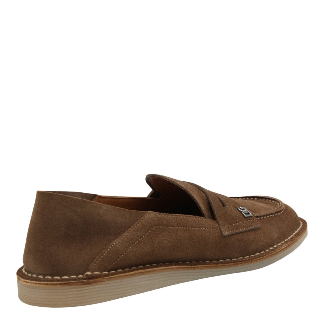 Dolce & Gabbana Classic Suede Loafers With Penny Strap