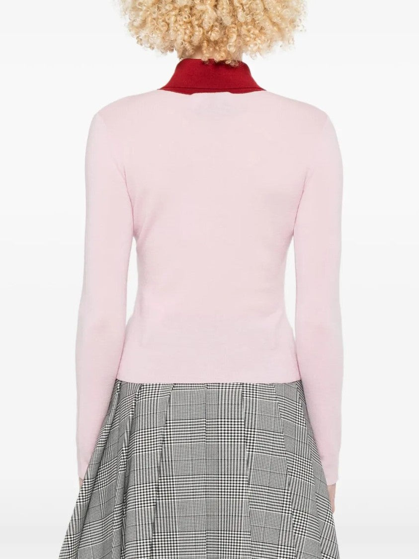 Self-Portrait Button-Down Merino Wool Cardigan