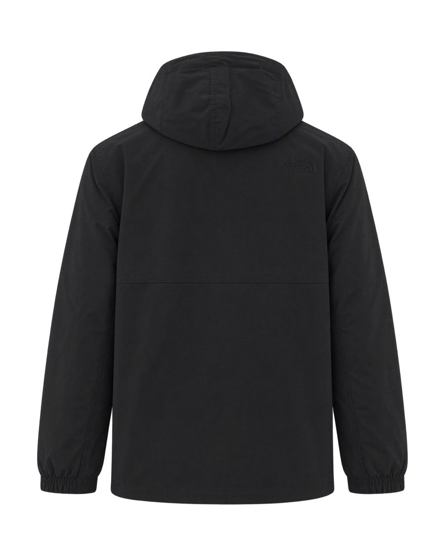 The North Face Black Concealed Zip Flap Cotton-Blend Jacket