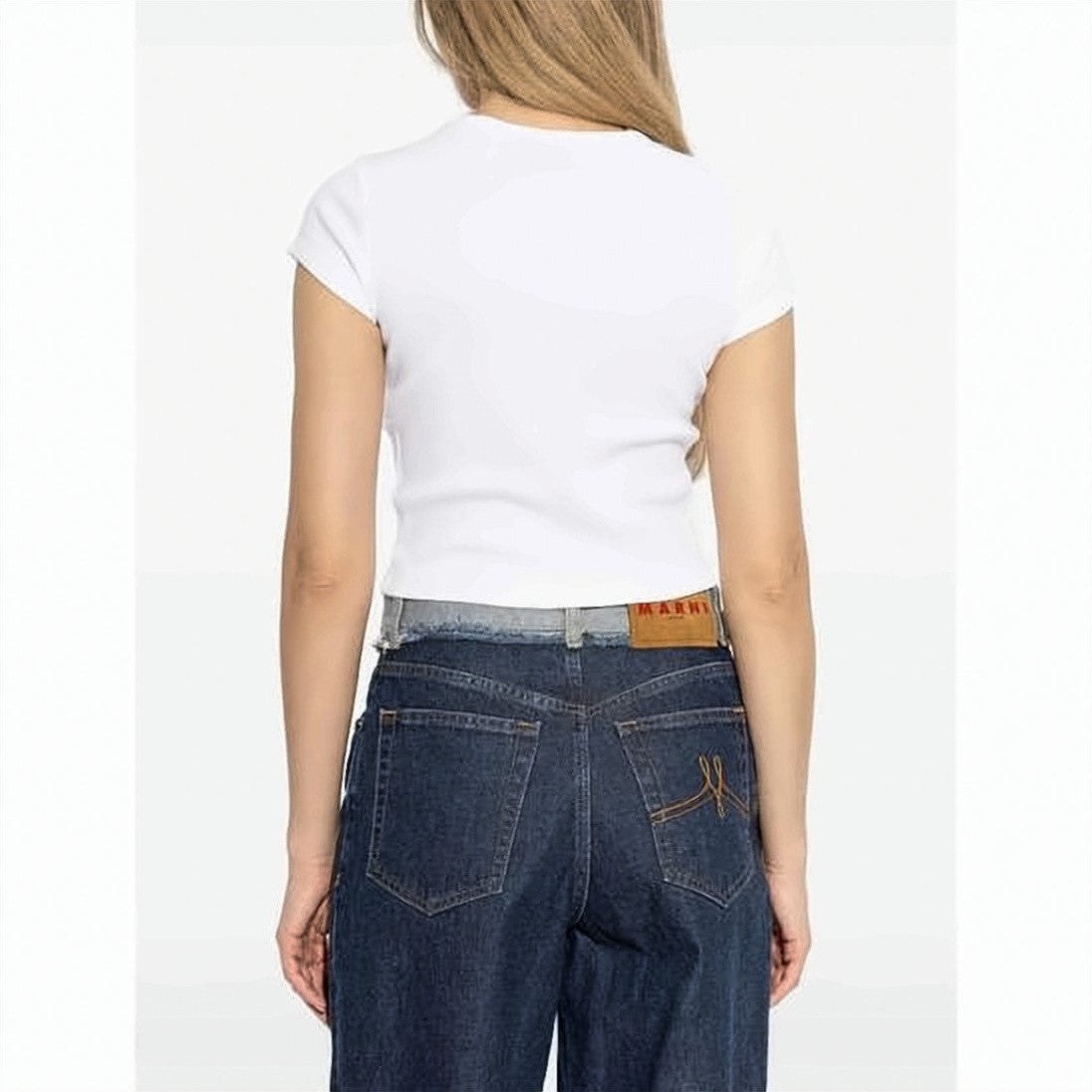 Vivienne Westwood Fitted Crop Top With Classic Round Neckline