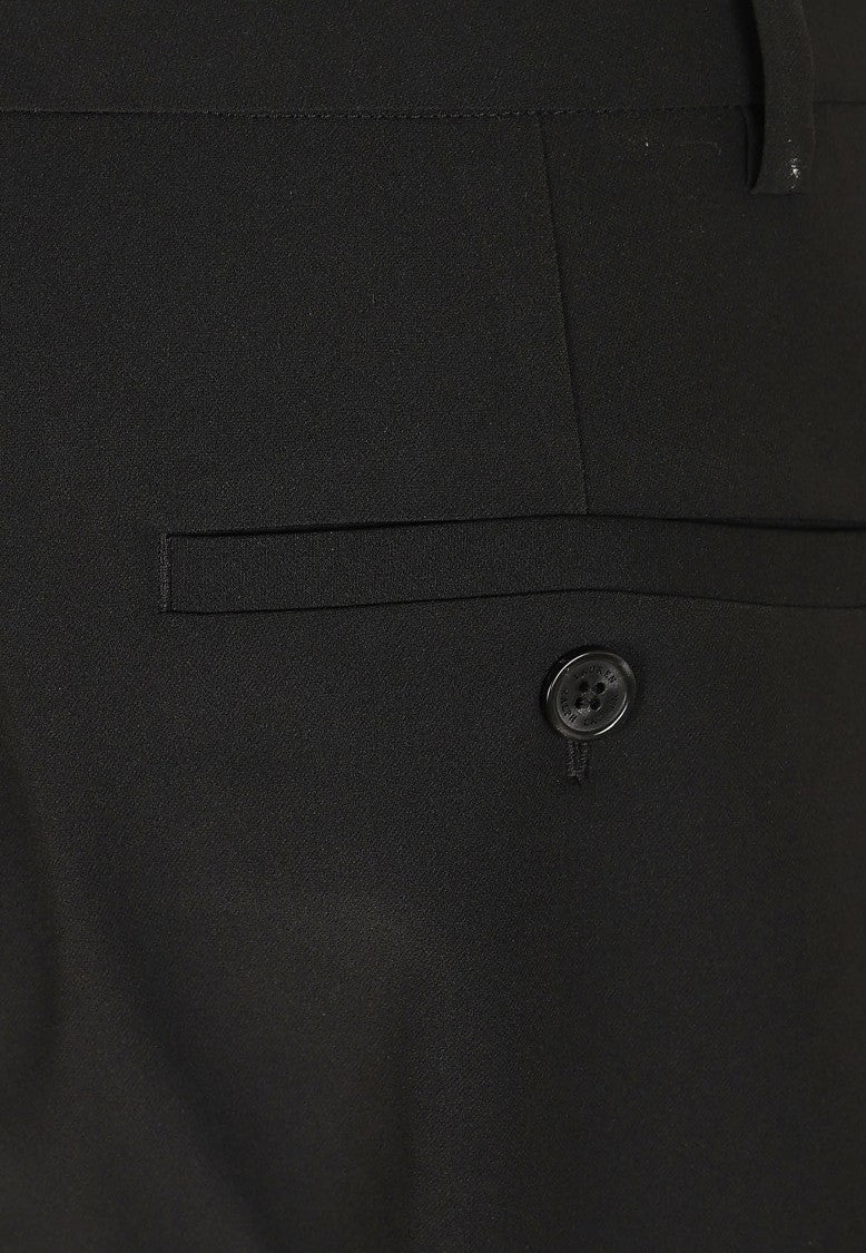 Lauren Tailored Straight-Leg Trousers With Button Detail