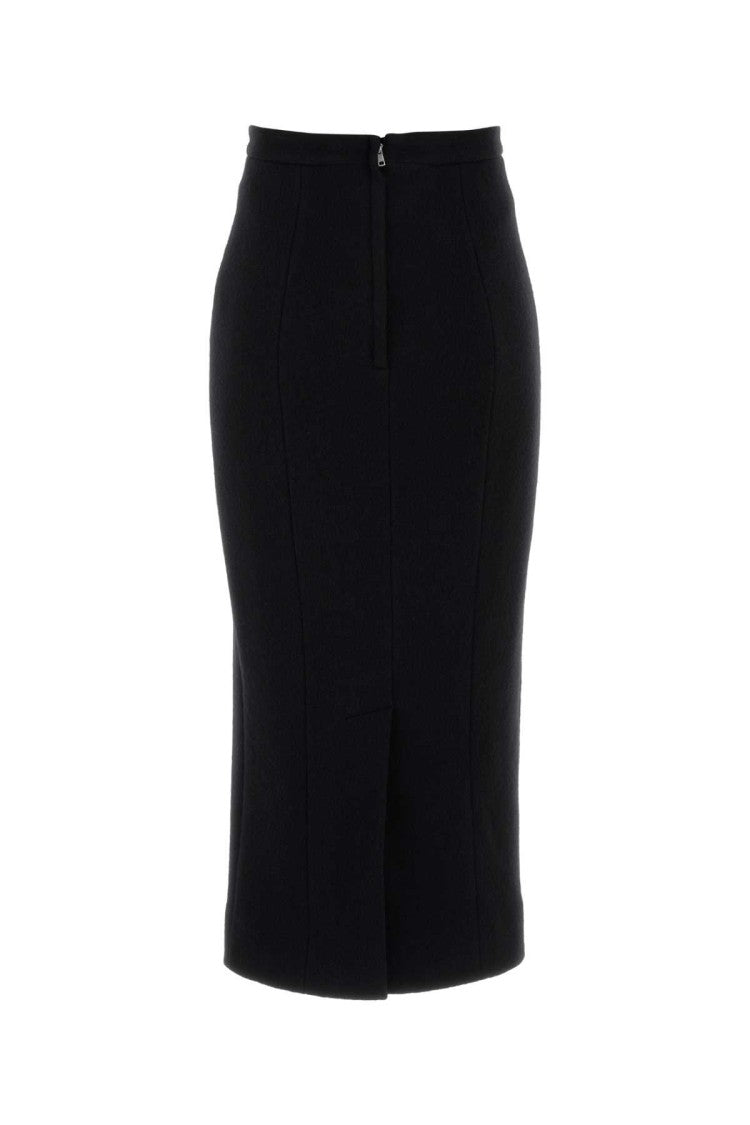 Dolce & Gabbana Black Wool Skirt