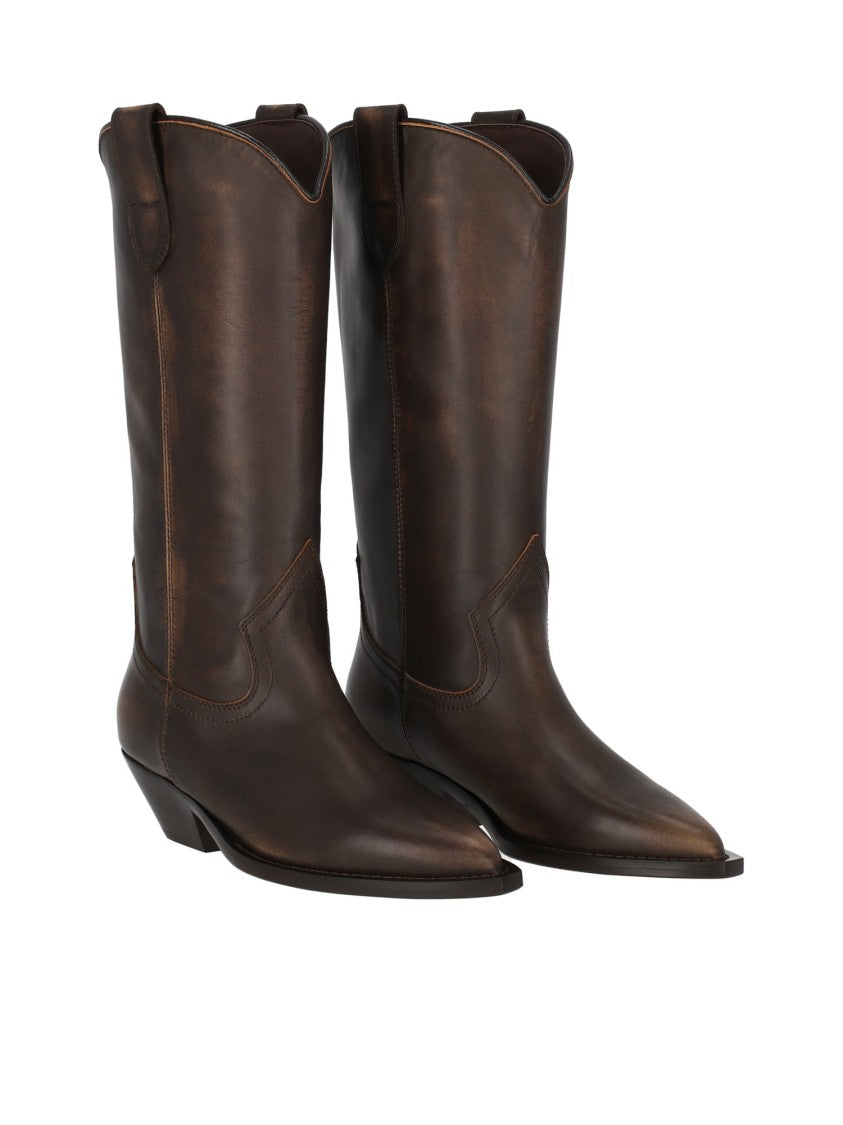 Via Roma 15 Minimalist Leather Western Boots