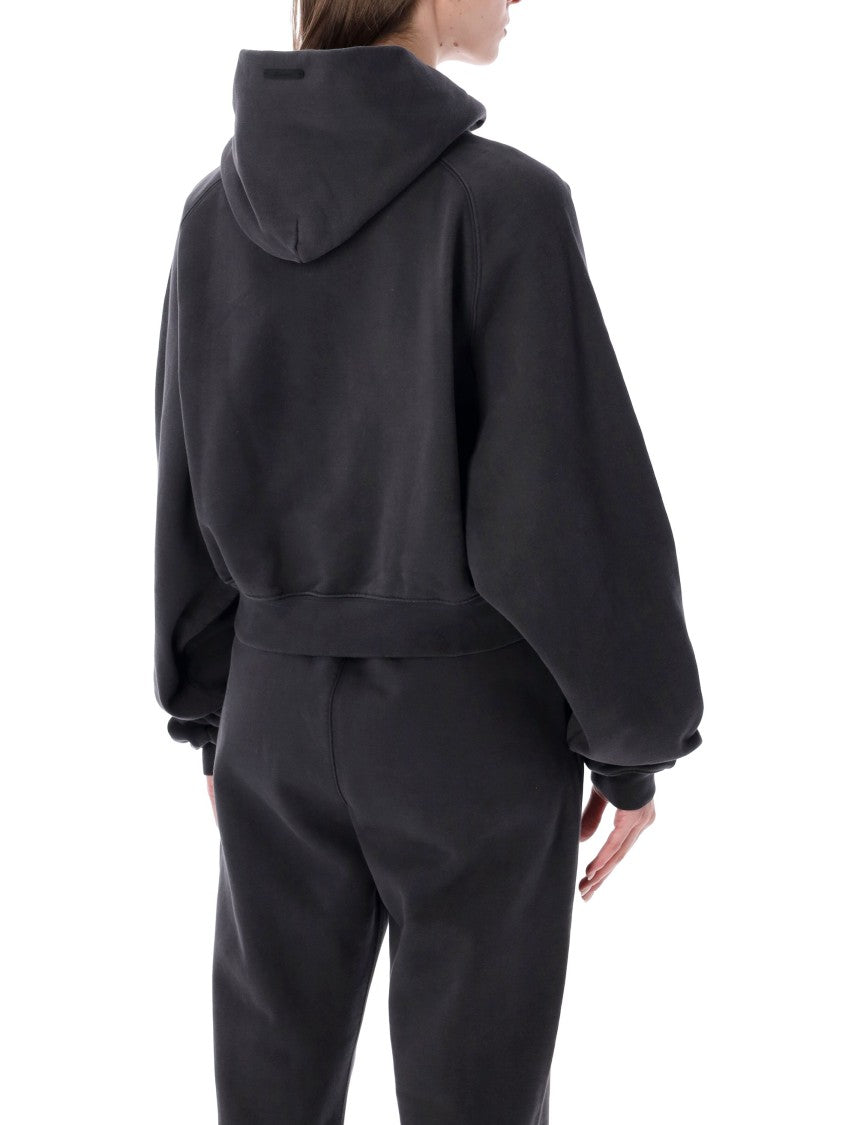 Fear Of God Campus 90S Cropped Drawstring Hoodie