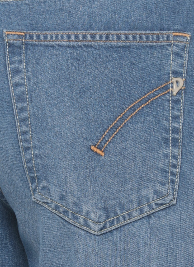Dondup Blue Jacklyn Button Denim Jeans