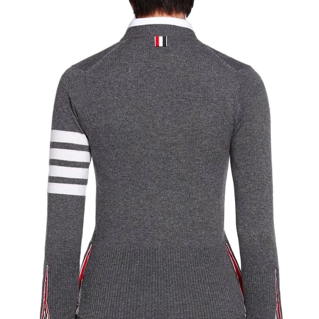 Thom Browne Cashmere Knit Cardigan With V-Neckline