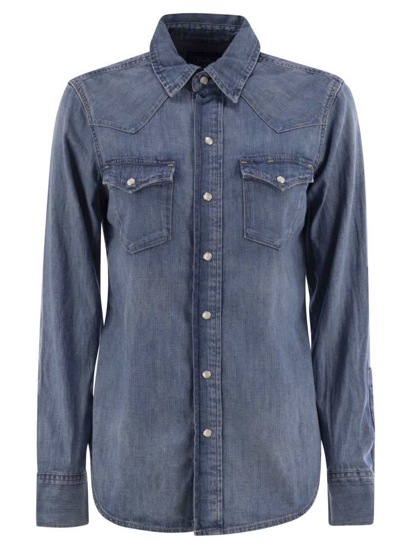 Polo Ralph Lauren Fitted Denim Western Shirt
