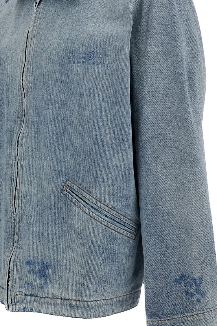 Mm6 By Maison Margiela Pure Cotton Denim Jacket