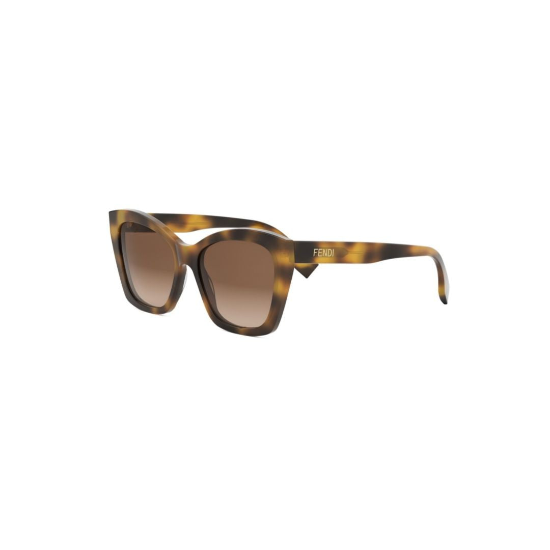 Fendi Fe40151i Oversized Square Frame Tortoiseshell Sunglasses