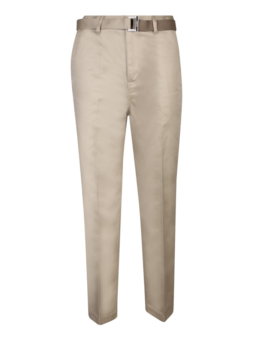 Sacai Beige Cotton Trousers
