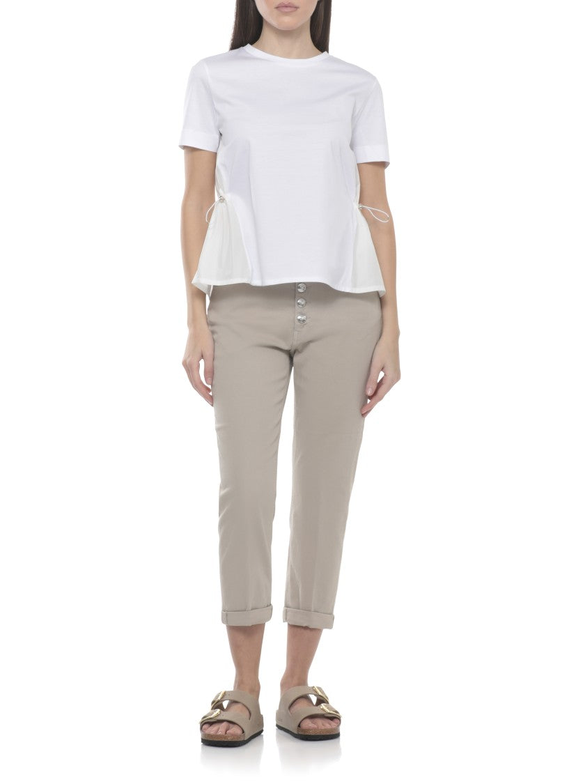 Dondup Beige Koons Bot Gioie Jewel Jeans