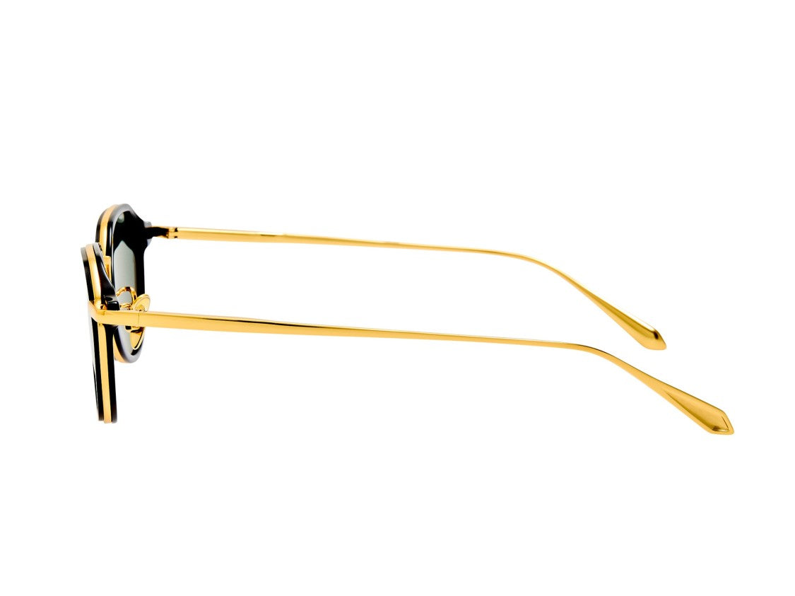Linda Farrow Blue Lfl1638 Acetate Geometric Sunglasses
