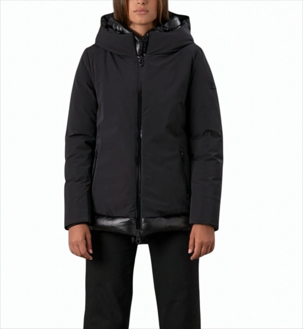 Rihunik Matte Stretch Nylon Jacket With Water-Repellent Details