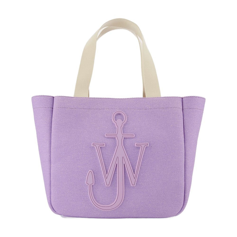 J. W. Anderson Textured Canvas Tote Bag With Oversized Logo Emblem