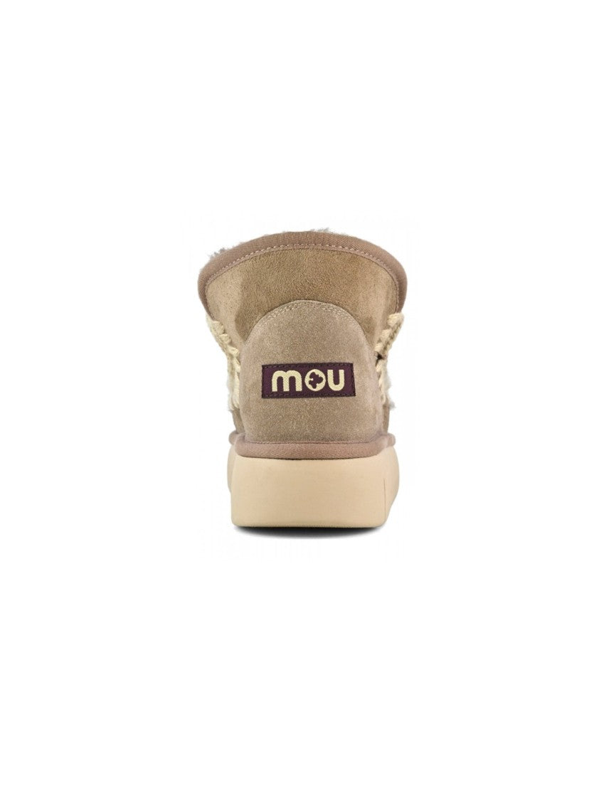 Mou Suede Ankle Boots With Whipstitch Detail