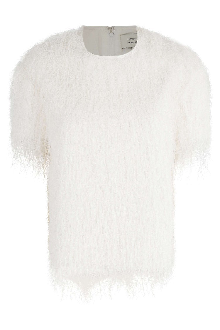 Loulou De Saison Textured Cropped Top