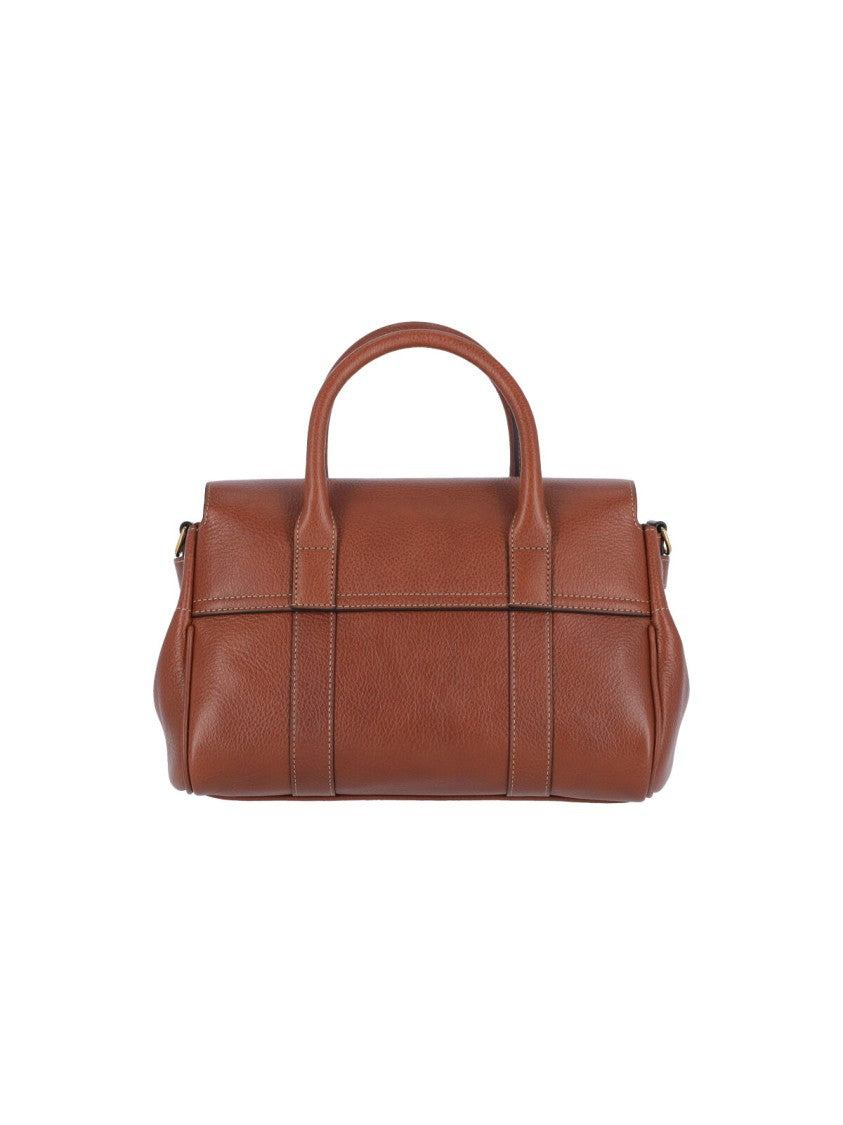 Mulberry Brown Bayswater Satchel Grain Leather Bag