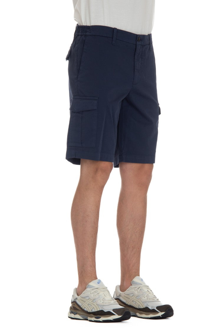 Eleventy Comfort Cotton Cargo Bermuda