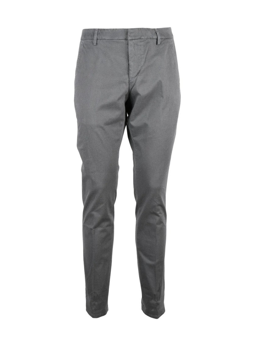Dondup Grey Gaubert Milano Stitch Stretch Cotton Trousers