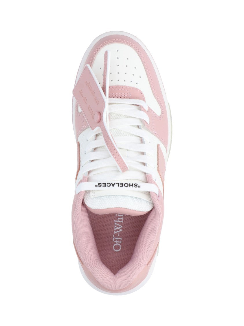Off-White "Out Of Office" Sneakers – Pink & White Calfskin