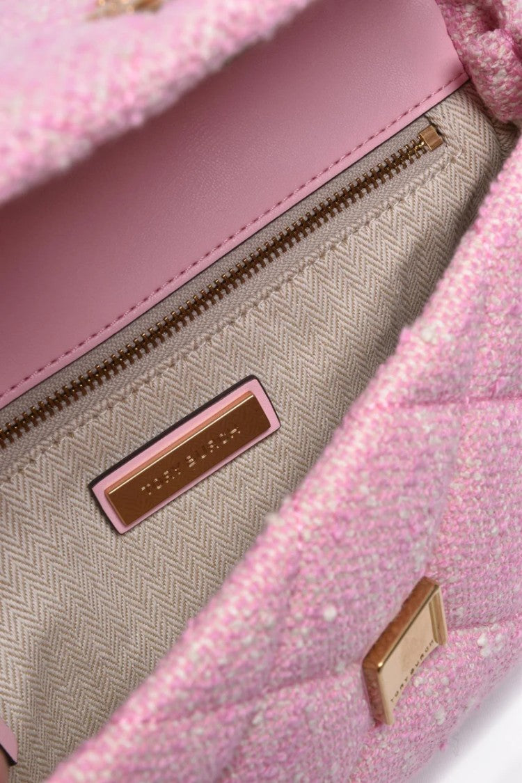 Tory Burch Willa Tweed Shoulder Bag - Pink