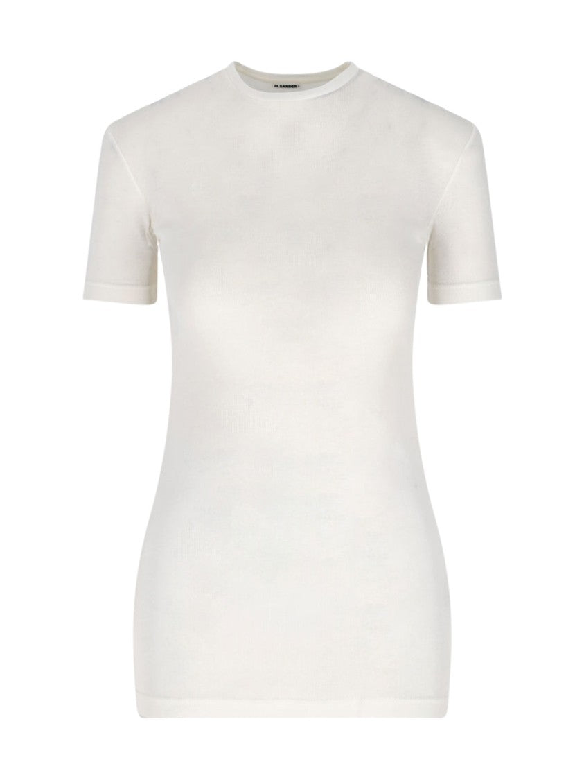 Jil Sander Cotton Top Set – Grey & Cream