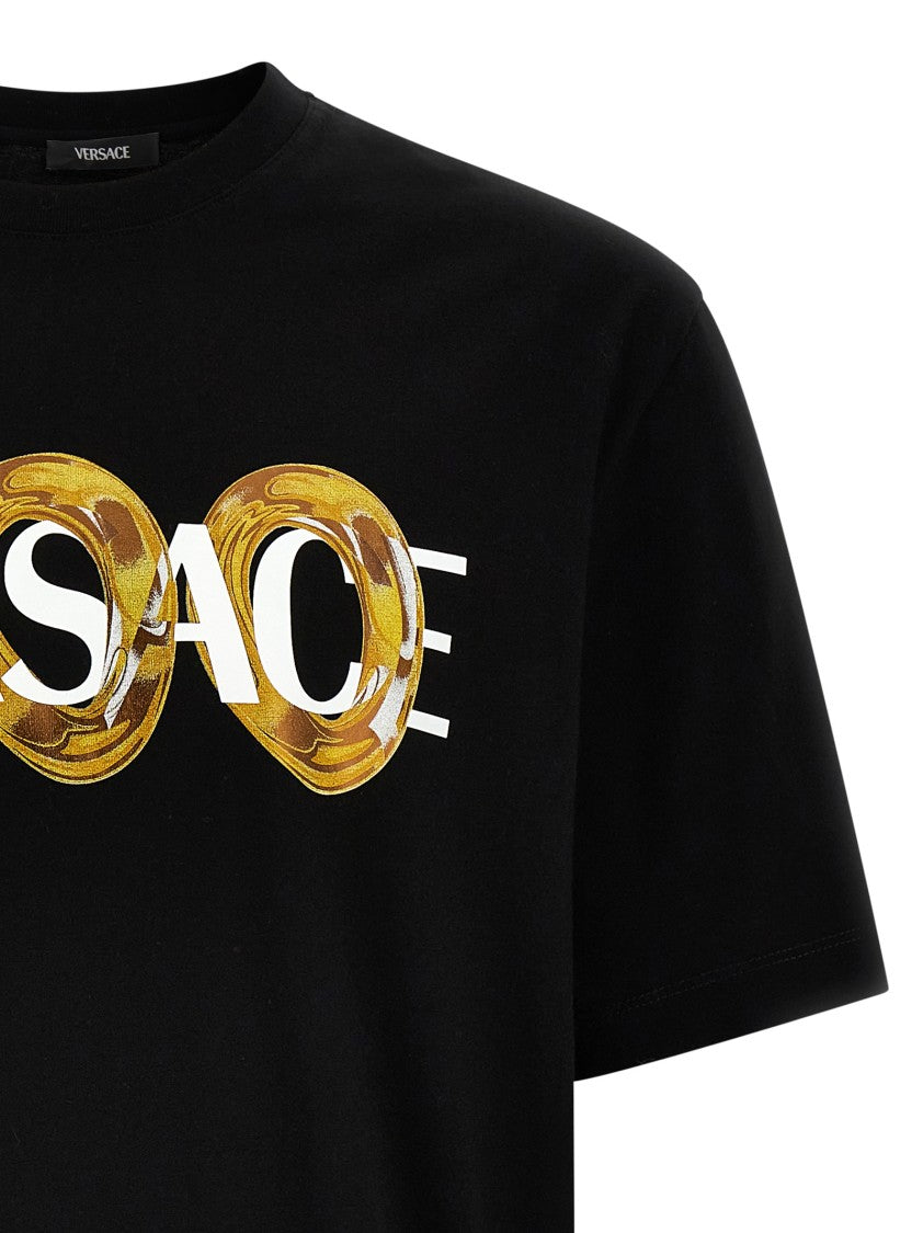 Versace Bold Logo Print Cotton T-Shirt