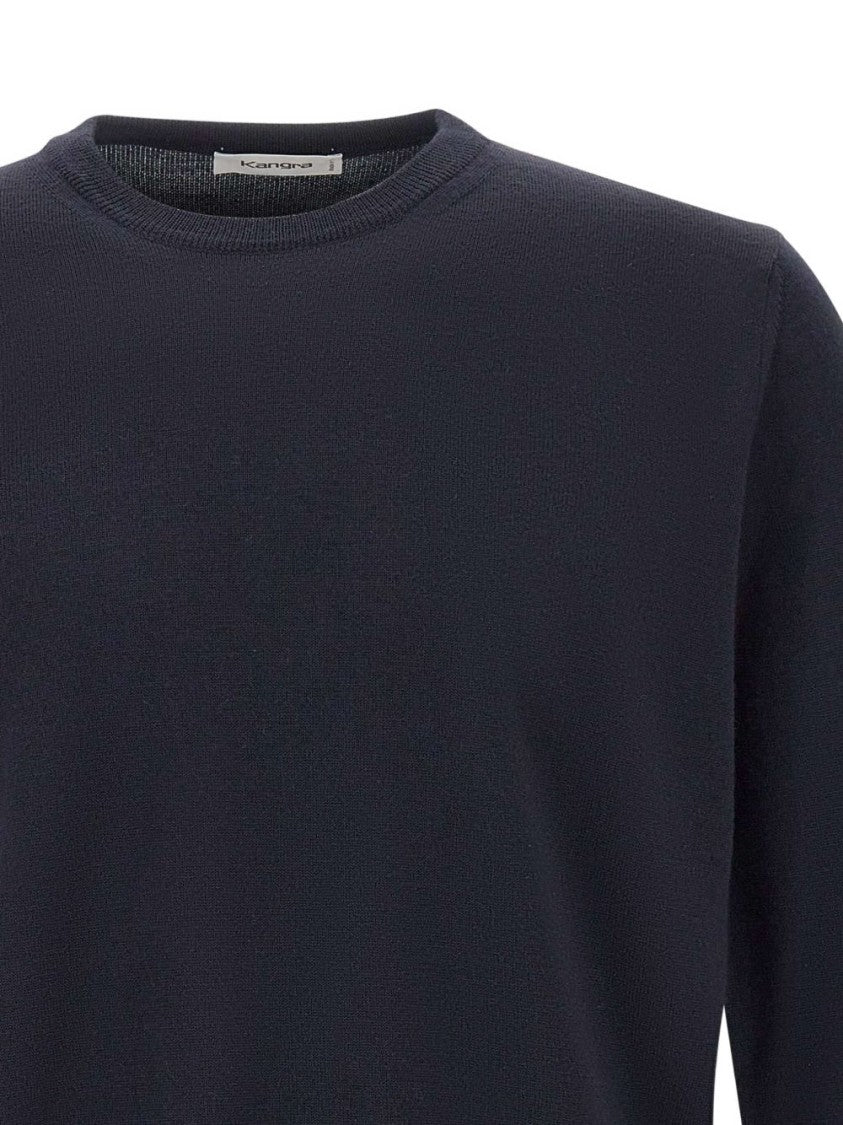 Kangra Classic Fit Wool Blue Sweater