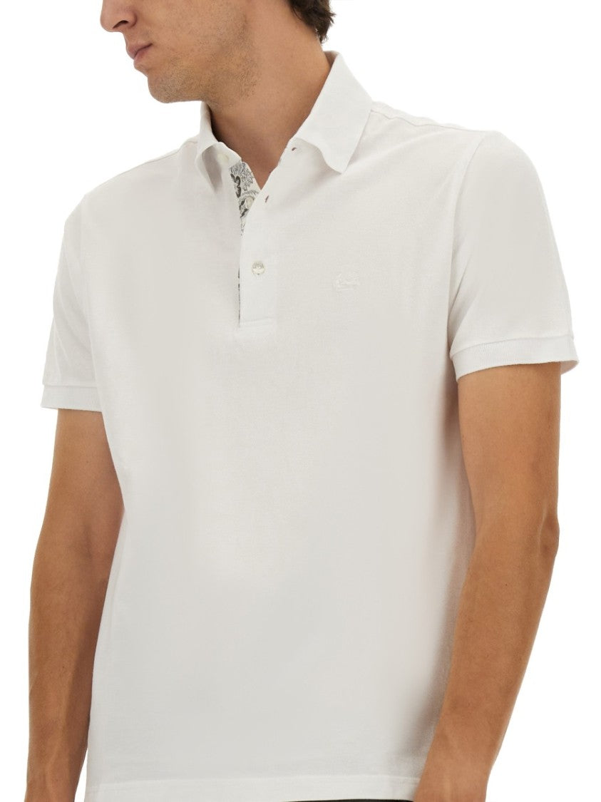 Etro Polo Shirt With Embroidered Pegasus Detail
