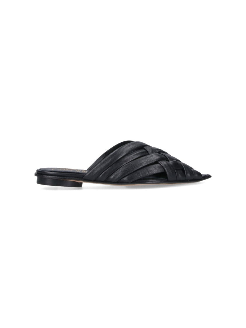 Alexander Hotto Woven Sandals – Black