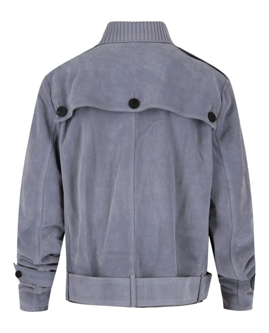 Ferragamo Suede Moto Jacket