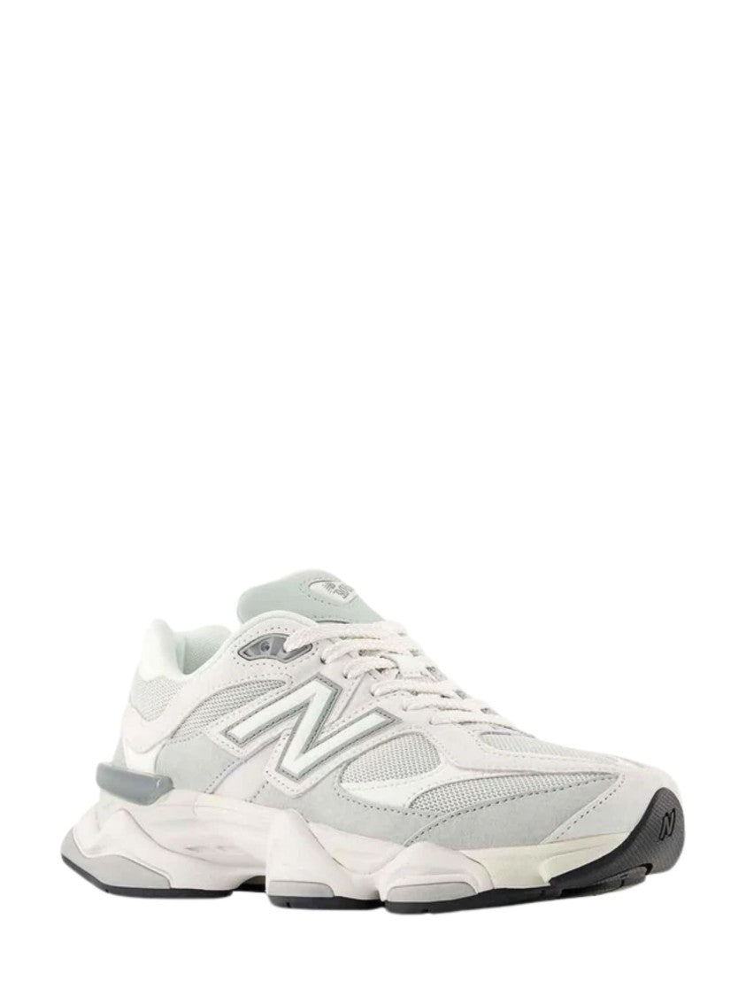 New Balance Grey Suede Details Mesh Sneakers