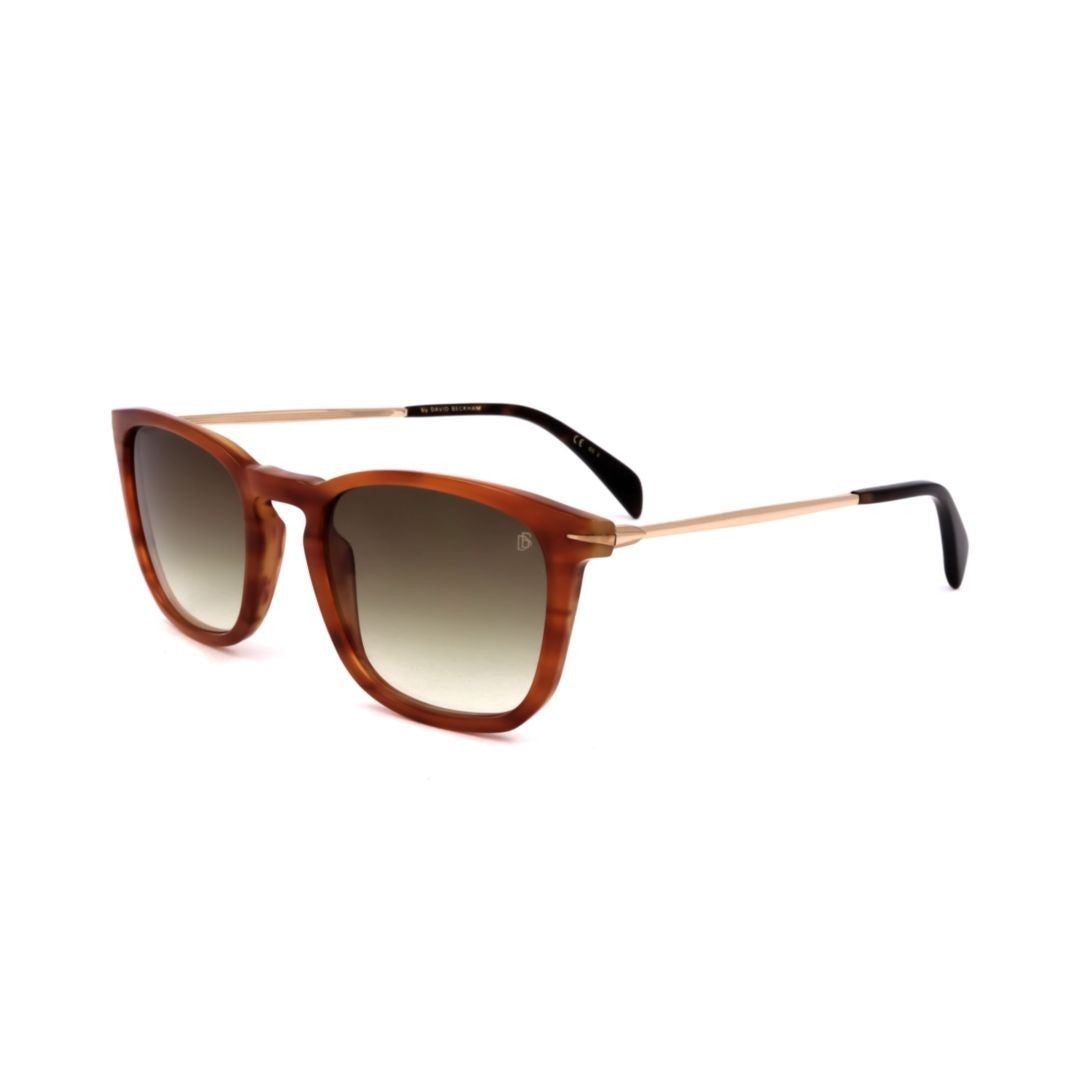 David Beckham Gold Db 1034/S Tortoiseshell Acetate Square Sunglasses
