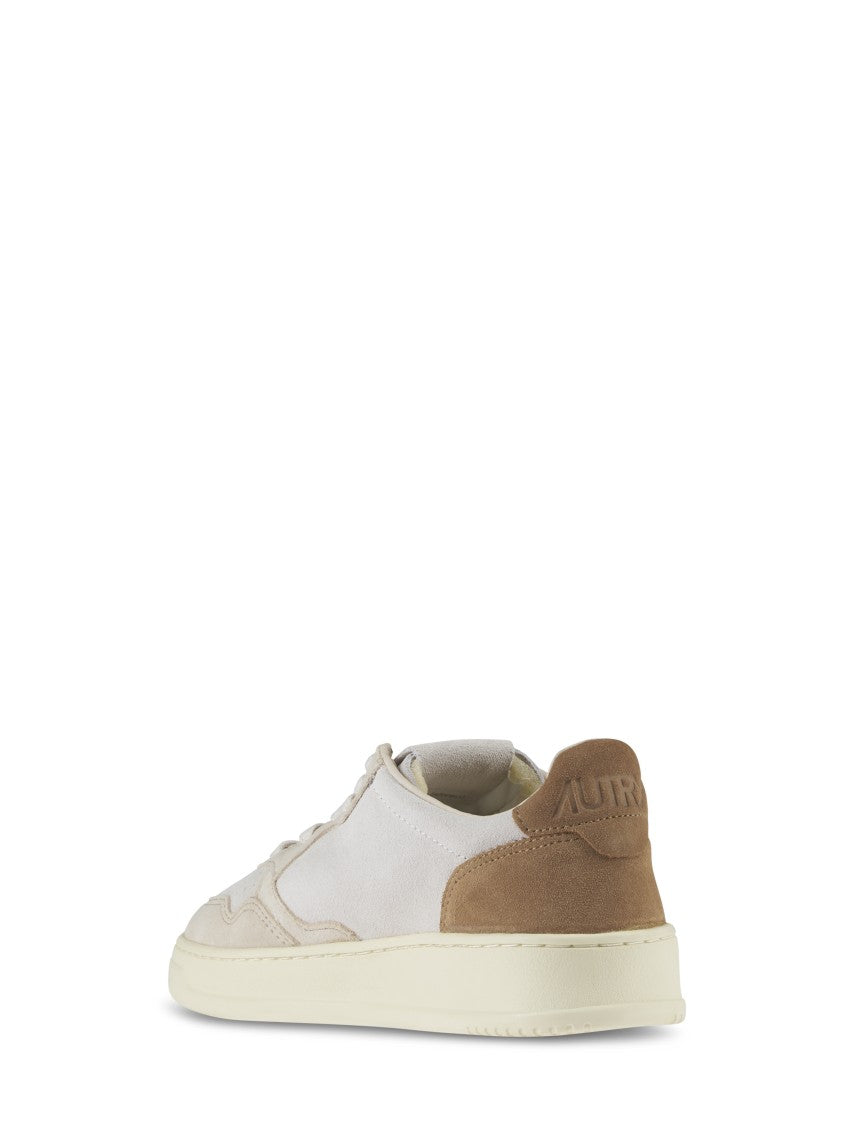 Autry Low-Top Suede And Leather Sneakers With Contrasting Accents