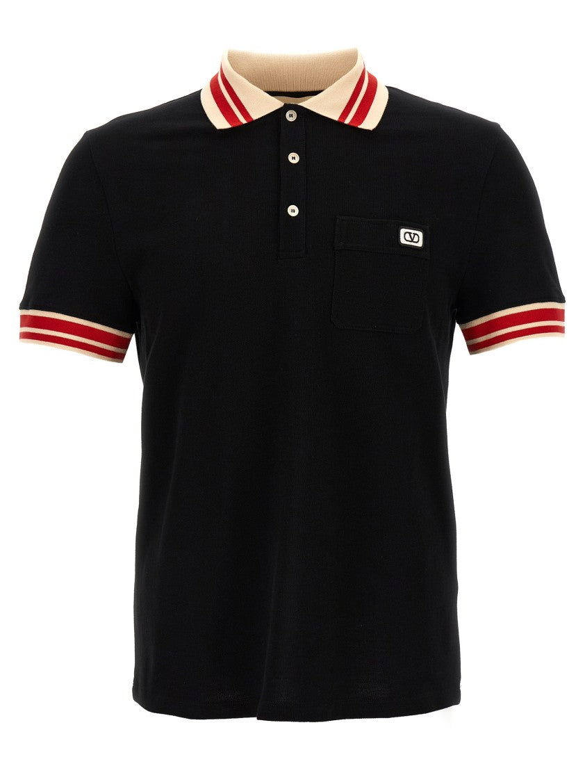 Valentino Garavani Piqué Cotton Polo Shirt